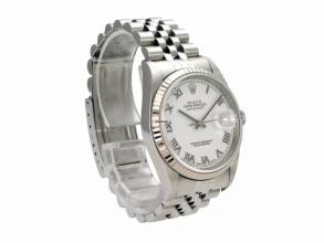 Thumbnail von Rolex Datejust 36 Ref. 16234 Weiß Römisch Jubile-Band