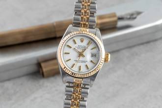 Thumbnail von Rolex Lady-Datejust Stahl / Gold Automatik Damenuhr Ref 69173 Vintage Klassiker