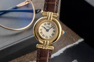 Thumbnail von Cartier Colisée must de Cartier Vermeil Ivory Roman Dial Ref. 590002