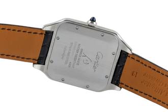 Thumbnail von Cartier Santos Dumont Edelstahl Handaufzug Herrenuhr Ref. WSSA0032 B&P 2021