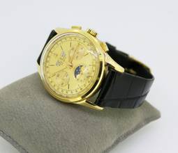 Thumbnail von Breitling Triple calendar moonphase 18Karat Gold Rare vintage watch