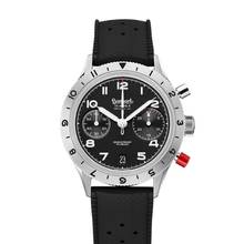  Hanhart Red Lion Mk II 39 mm Herrenarmbanduhr Handaufzug mit Kautschukband H704L.210-1010 