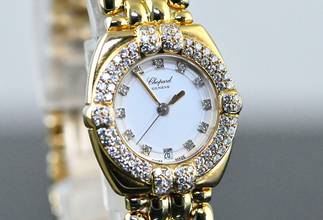 Thumbnail von Chopard Gstaad 5229 - 32/5120/11 | Diamond bezel | orig. gold bracelet