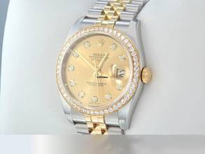 Thumbnail von Rolex Datejust 36 36mm 116243 2012 Lc100 Stahl Gelbgold 750 Diamanten Automatik