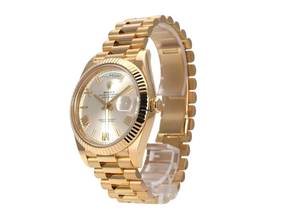  Rolex Day-Date 40 Gelbgold Ref. 228238 Silber Römisch 
