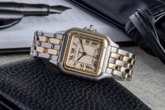 Thumbnail von Cartier Panthère Lady Stahl / Gold Datum Damenuhr Ref. 83083242 Klassiker