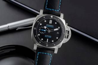  Panerai Luminor Submersible Stahl Automatik Herrenuhr PAM00683 B&P 