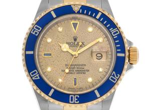 Thumbnail von Rolex Submariner Date Sultan Ref.16613 2003 Full Set gut Vintage Submariner Date Sultan 18kt Gelbgold Diamanten Saphire