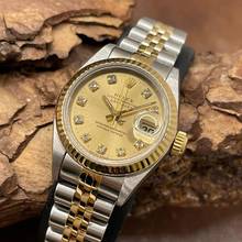 Thumbnail von Rolex Lady-Datejust Datejust Lady 26 - Diamant Zifferblatt (FACTORY) - Ref. 69173 Diamond Dial Factory