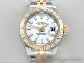 Thumbnail von Rolex Lady-Datejust 179313 Stahl Gelbgold 750 Diamanten Automatik Stainless Steel 18kt Yellow Gold White Dial Oyster-band Chronometer