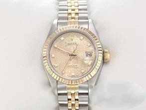 Thumbnail von Rolex Lady-Datejust Edelstahl Gelbgold 750 Diamanten Automatik Gold Stahl Damen Stainless Steel 18kt Yellow Gold Jubilé-band Chronometer Oyster