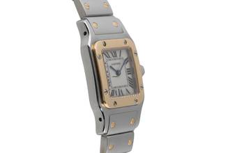 Thumbnail von Cartier Santos Galbée Lady Stahl / Gold Ref. W20012C4 1567 B&P 2001