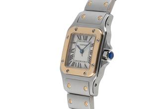 Thumbnail von Cartier Santos Galbée Lady Stahl / Gold Ref. W20012C4 1567 B&P 2001
