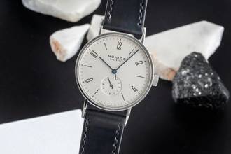Thumbnail von NOMOS Tangente Glashütte Tangente Edelstahl Handaufzug Herrenuhr Ref. 101 Box & Papiere