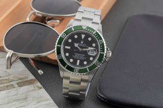 Thumbnail von Rolex Submariner Date Kermit Automatik Herrenuhr Swiss Made Dial Ref. 16610LV