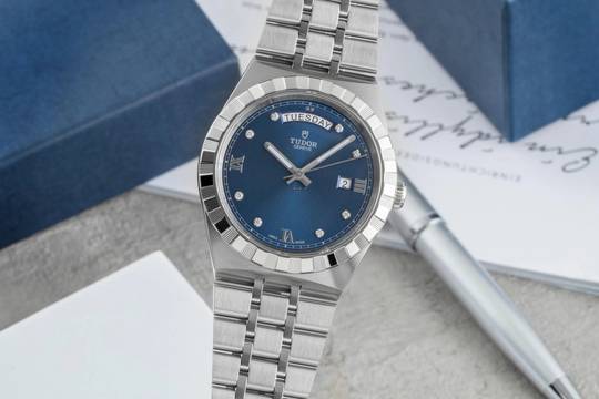  Tudor Royal 41 Automatik Edelstahl Diamonds Herrenuhr Ref. 28600-0006 B&P 2021 