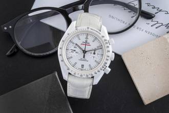  Omega Speedmaster Moonwatch White Side Of The Moon 311.93.44.51.04.002 B&P 2016 