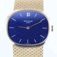 Thumbnail von Patek Philippe Ellipse d'Or VINTAGE//BLUE LINEN DIAL//18KT YELLOW GOLD//REF.3545/2 # IK