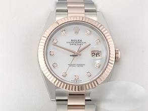  Rolex Datejust 41 126331 2023 Stahl Rosegold 750 Perlmutt Diamanten Automatik Stainless Steel 18kt Rose Gold Oyster-band Chronometer 