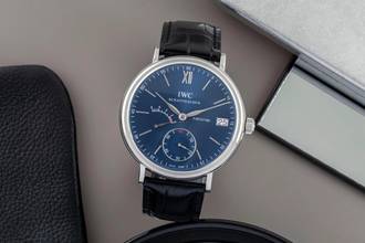 Thumbnail von IWC Portofino Handaufzug 8 Days Edelstahl Handaufzug Herrenuhr Ref. IW510106 Papiere 2015