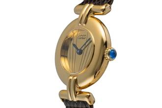 Thumbnail von Cartier Colisée must de Cartier Lady Vermeil 925 Silber Damenuhr Ref. 590002