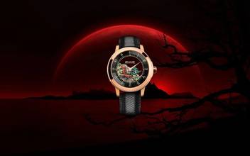 Thumbnail von Quinting Water Dragon Gold Enameled