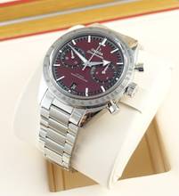 Thumbnail von Omega Speedmaster '57Broad-Arrow Burgunderrot Full Set , New watch