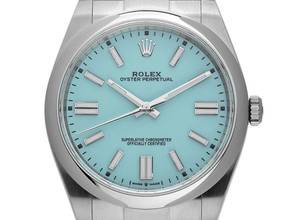 Thumbnail von Rolex Oyster Perpetual 41 Tiffany Ref.124300 Full Set wie Neu Vintage Oyster Perpetual Tiffany