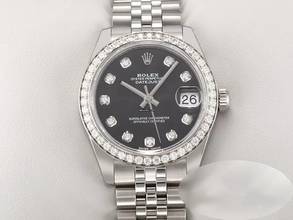 Thumbnail von Rolex Datejust 31 31mm 178384 2011 Stahl Weissgold 750 Diamanten Stainless Steel 18kt White Gold Jubilé-band Chronometer Oyster Black Dial