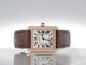 Thumbnail von Cartier Tank Solo Edelstahl Rosegold 750 2018 W5200024 Stahl Gold Damen