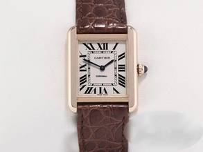 Thumbnail von Cartier Tank Solo Edelstahl Rosegold 750 2018 W5200024 Stahl Gold Damen