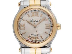 Thumbnail von Chopard Happy Sport Diamanten Perlmutt Ref.278573-6019 2025 Full Set Ungetragen Happy Sport Diamanten Perlmutt