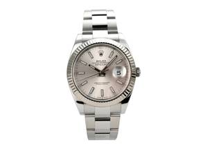  Rolex Datejust 41 Edelstahl Weißgold 126334 Silber 