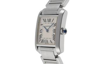 Thumbnail von Cartier Tank Française Edelstahl Quarz Damenuhr Ref. W51003Q3