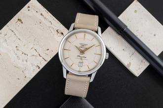  Longines Flagship Heritage Automatik Edelstahl Herrenuhr Ref. L4.795.4.78.2 B&P 