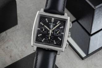  TAG Heuer Monaco Chronograph Stahl Automatik Herrenuhr CW2111-0 Klassiker 