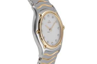 Thumbnail von Ebel Classic Wave Lady Stahl / Gold Damenuhr Diamonds Ref. E1090121 Box