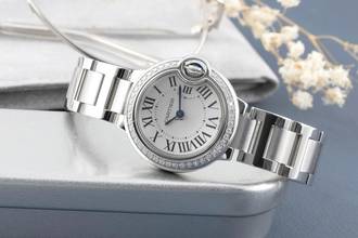 Thumbnail von Cartier Ballon Bleu 28mm de Cartier Stahl Quarz Damenuhr Ref. W4BB0015 Papiere 2019