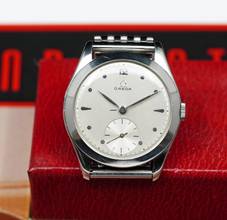  Omega Classic RARE 1940'S 36MM CALATRAVA WITH STUNNING MIRROR DIAL VINTAGE 2489 