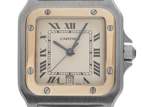Thumbnail von Cartier Santos Galbée GM Ref.187901 1998 Full Set sehr gut Vintage Santos GM großes Modell