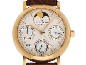 Thumbnail von IWC Portofino Perpetual Calender Ref.IW3541 1993 Full Set sehr gut Vintage Portofino Perpetual Calendar 18kt Gelbgold 61g