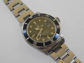 Thumbnail von Rolex Submariner Date Ref 16800 original Matte Dial Tritium vpn 1982 mit Box original matte Dial und Tritium Pearl Bezel Rarität v 1982