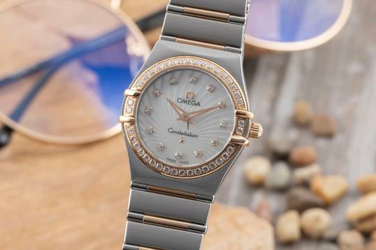 Omega Constellation 160 Years Stahl / Rotgold Diamanten Ref.111.25.26.60.55.001 