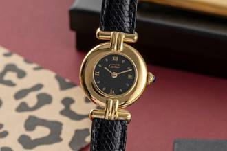 Thumbnail von Cartier Colisée must de Cartier Lady Vermeil 925 Silber Damenuhr Ref. 590002
