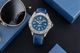  Breitling Superocean Edelstahl Automatik Herrenuhr Ref. A17040 Box 