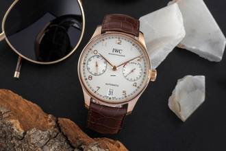 Thumbnail von IWC Portugieser Automatik 7 Days 18k Rotgold Automatik Ref. IW500701 Papiere