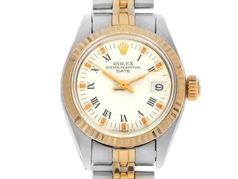  Rolex Oyster Perpetual Lady Date open 6/9 Ref.6917 1982 Box&Beschreibung sehr gut Vintage Oyster Perpetual Date Lady open 6/9 