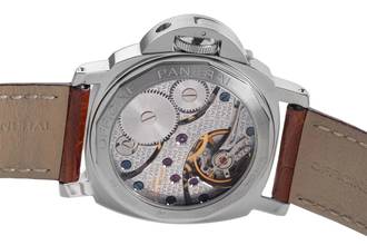Thumbnail von Panerai Luminor Marina Handaufzug Edelstahl Herrenuhr Ref: PAM00113 B&P