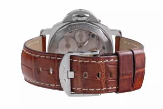 Thumbnail von Panerai Luminor Marina Handaufzug Edelstahl Herrenuhr Ref: PAM00113 B&P