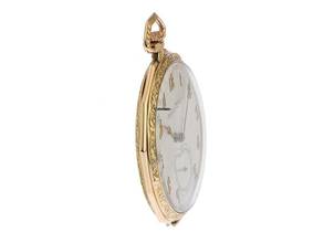 Thumbnail von IWC Pocket Watch Taschenuhr 14kt Gelbgold Handaufzug 50mm 1935 sehr gut Vintage Taschenuhr 14kt Gelbgold 68g